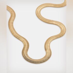 COPY - ALL SAINTS Flat Snake Gold-Tone Necklace NEW!!!